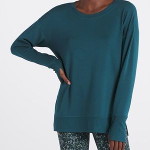 Mimi Side Split Modal Fleece Top